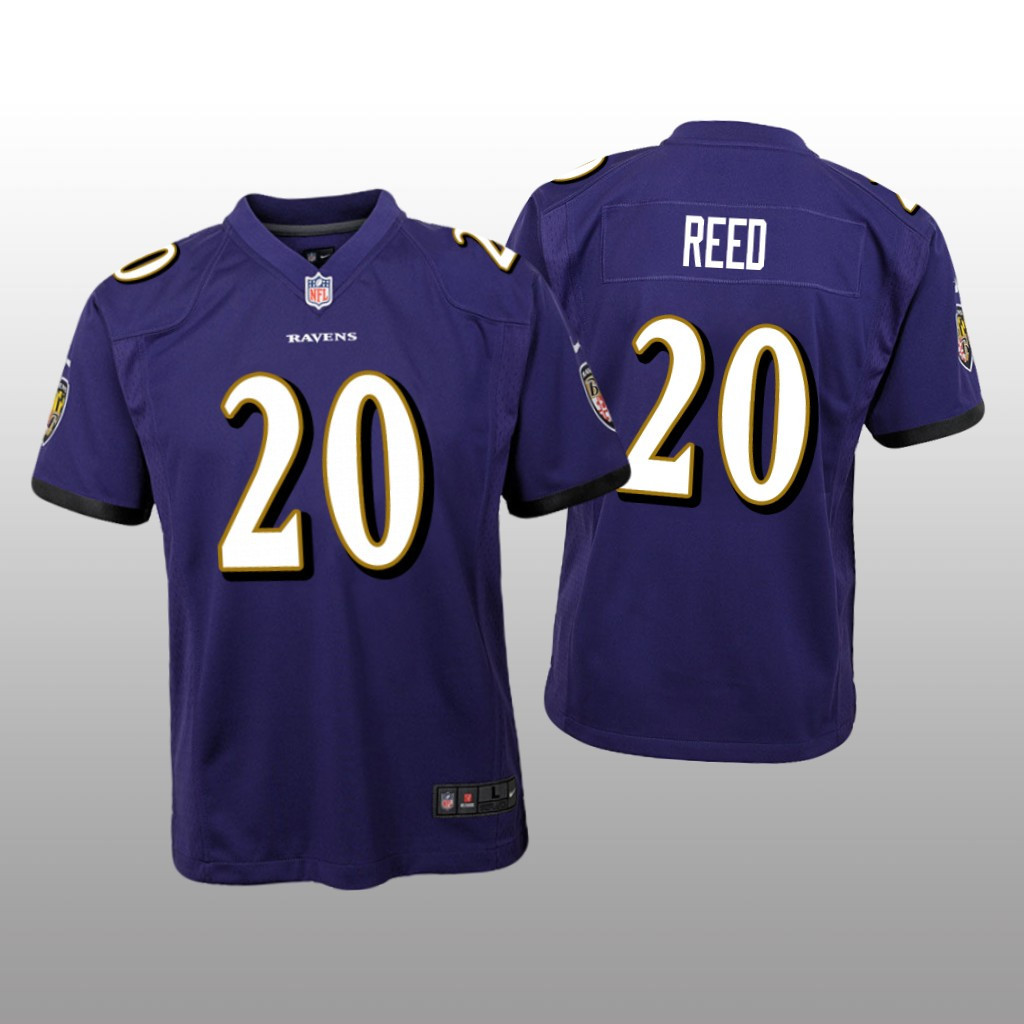 Baltimore Ravens 20 Purple Ed Reed Limited Jersey
