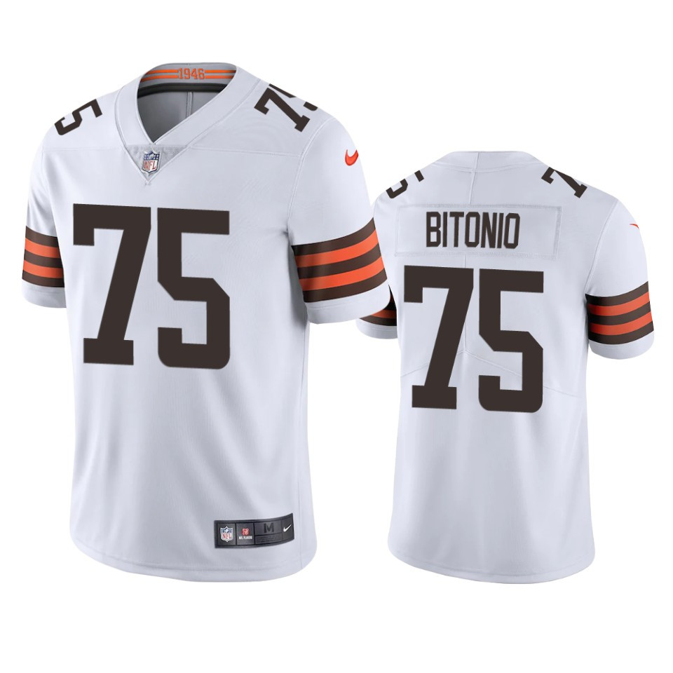Browns Joel Bitonio White Limited Jersey