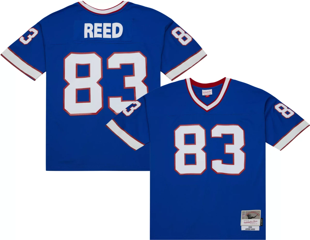 Buffalo Bills Andre Reed 83 1990 Royal Throwback Limited Jersey