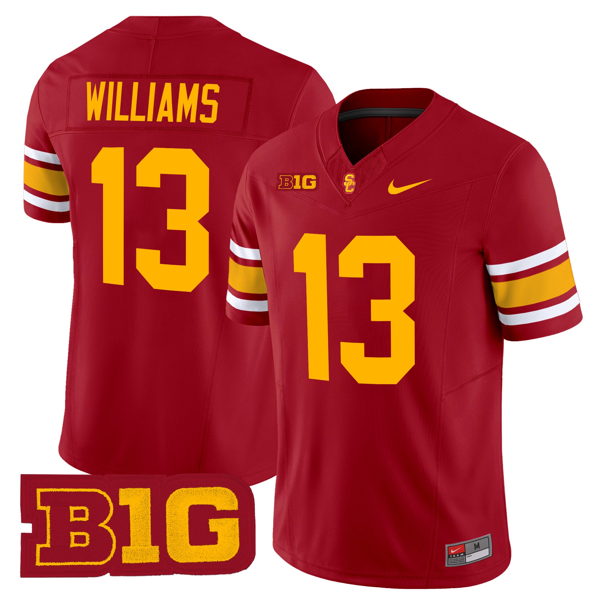 Caleb Williams USC Trojans Throwback Jersey Stitched - Cardinal