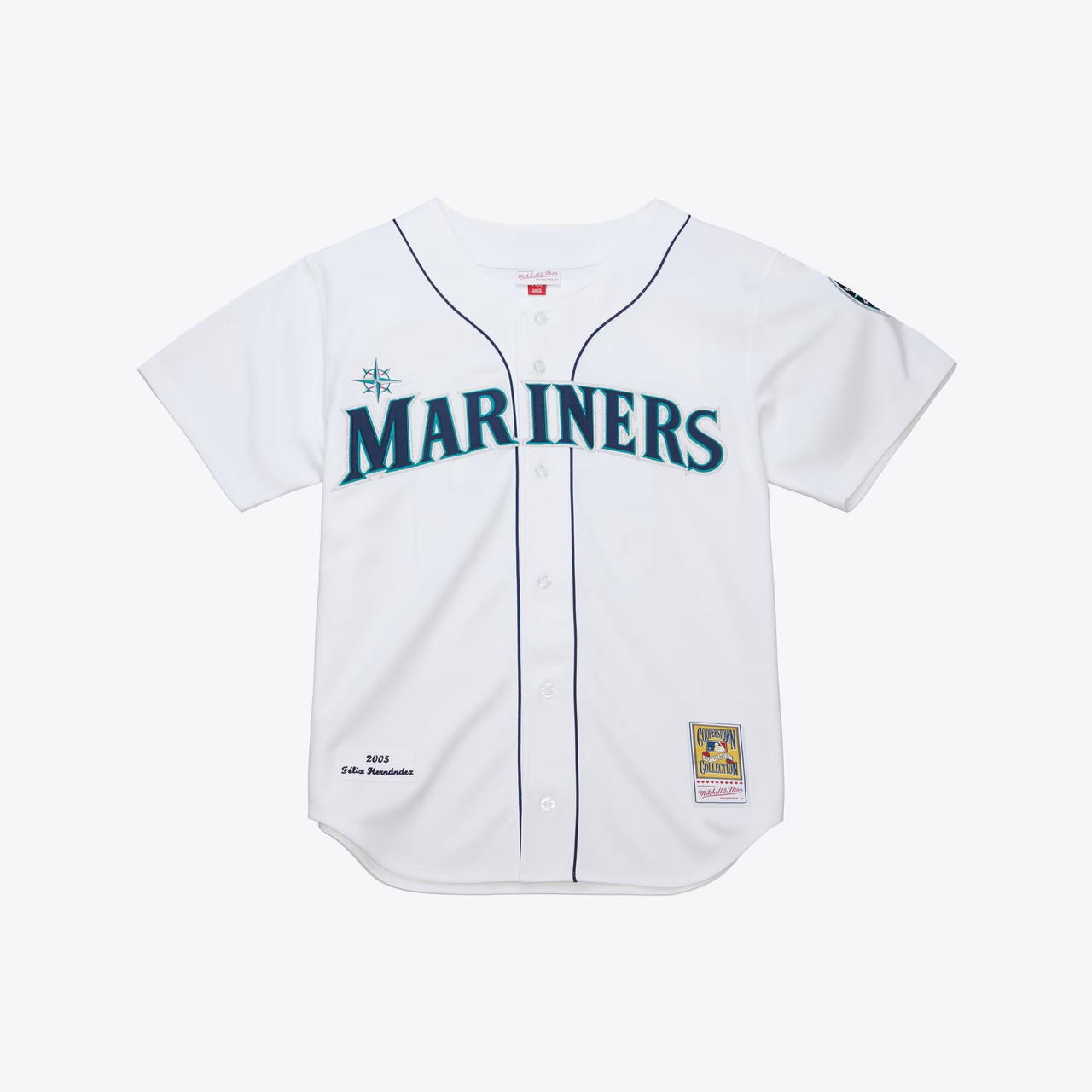 Felix Hernandez #34 Seattle Mariners 2005 Throwback Jersey - White