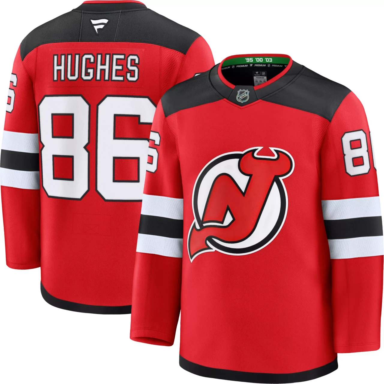 Jack Hughes #86 New Jersey Devils 2024/25 Premium Home Jersey