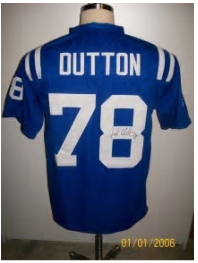 John Dutton Baltimore Colts Custom Throwback Blue Limited Jersey