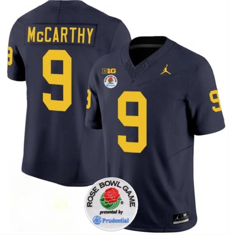 Michigan Wolverines J McCarthy Rosebowl Limited Jersey - Navy