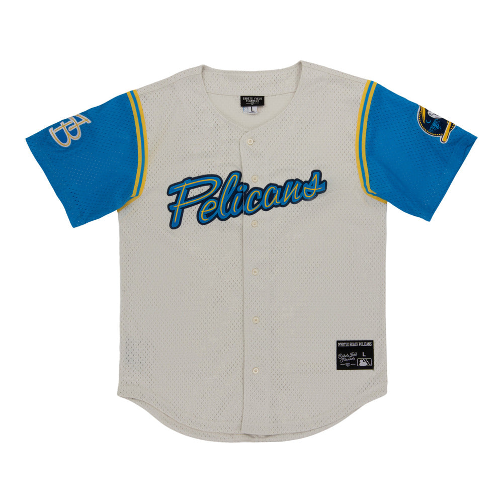 Myrtle Beach Pelicans MiLB Button Down Jersey