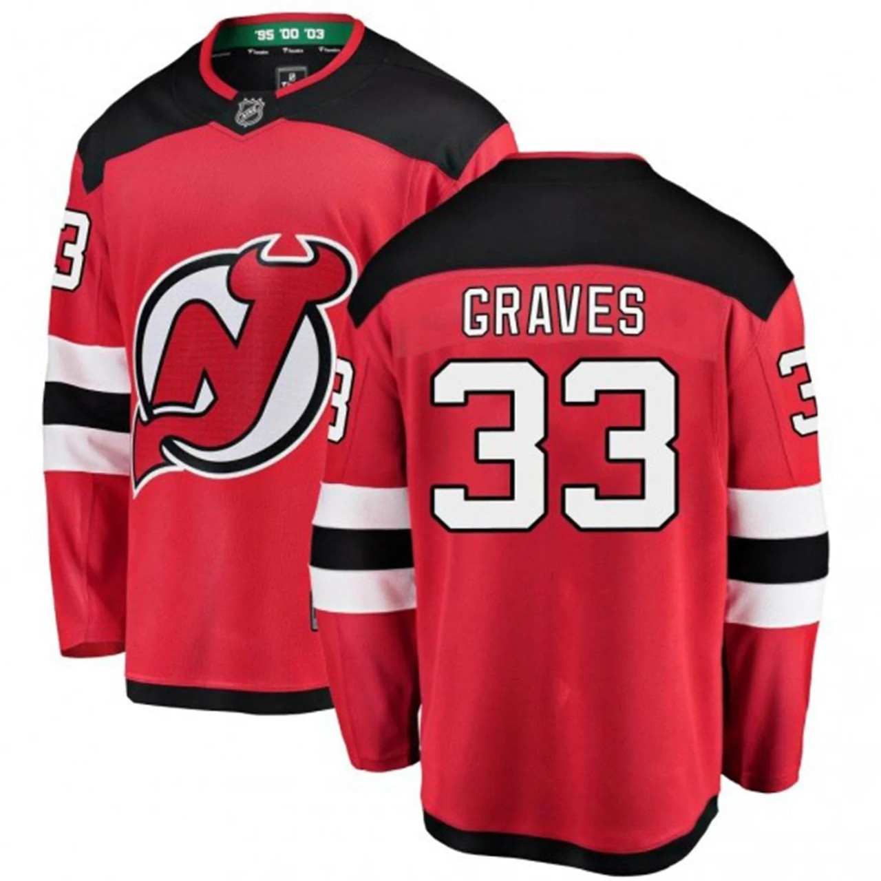 Ryan Graves #33 New Devils Premier Breakaway Jersey