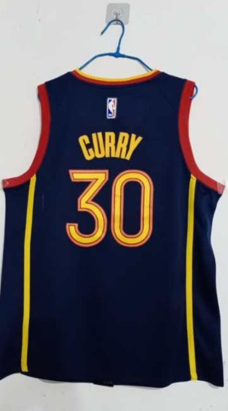 Stephen Curry #30 Golden State Warriors 2020 Arrival Swingman Jersey - Navy Blue
