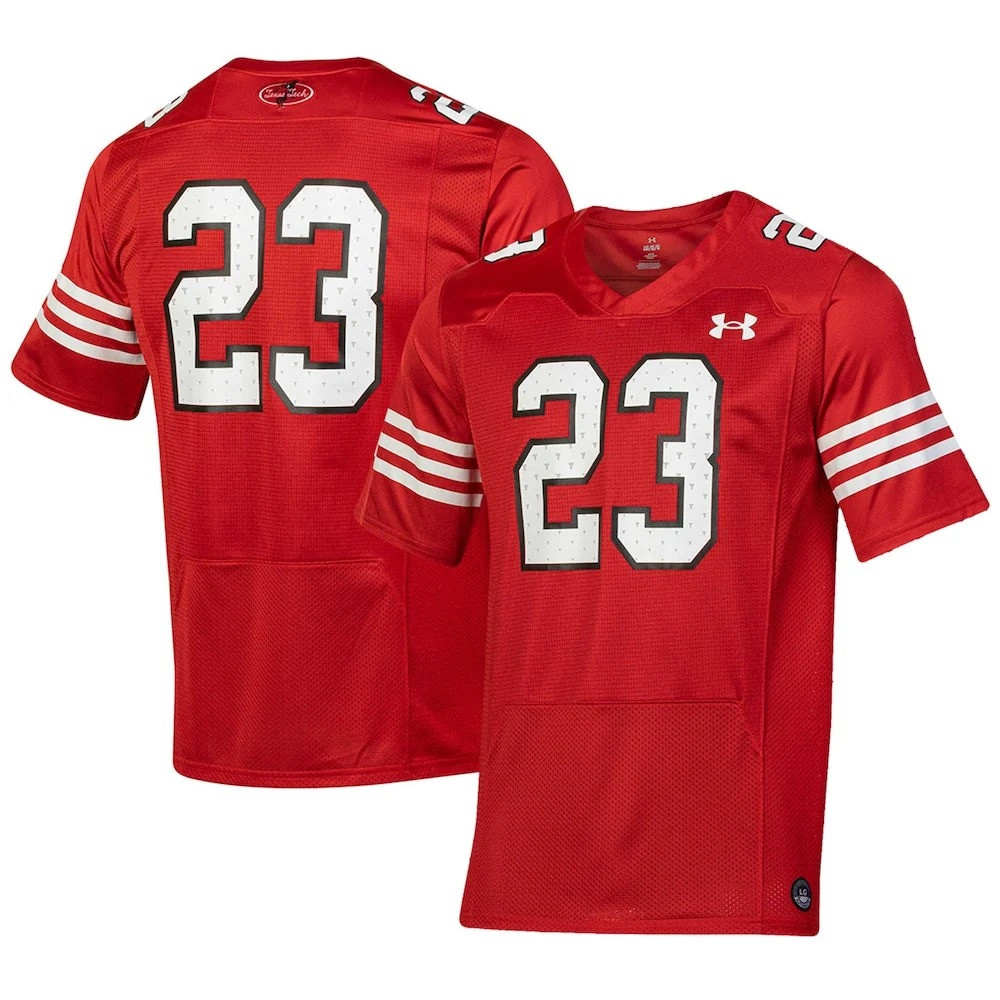 Texas Tech Red Raiders #23 Throwback Limited Jersey - Red