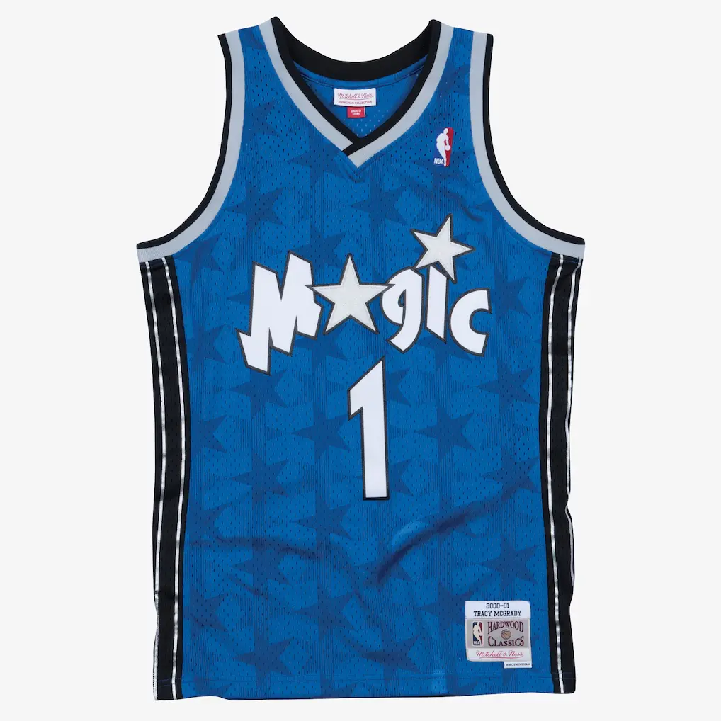 Tracy McGrady Magic 2000-01 Blue Jersey Stitched
