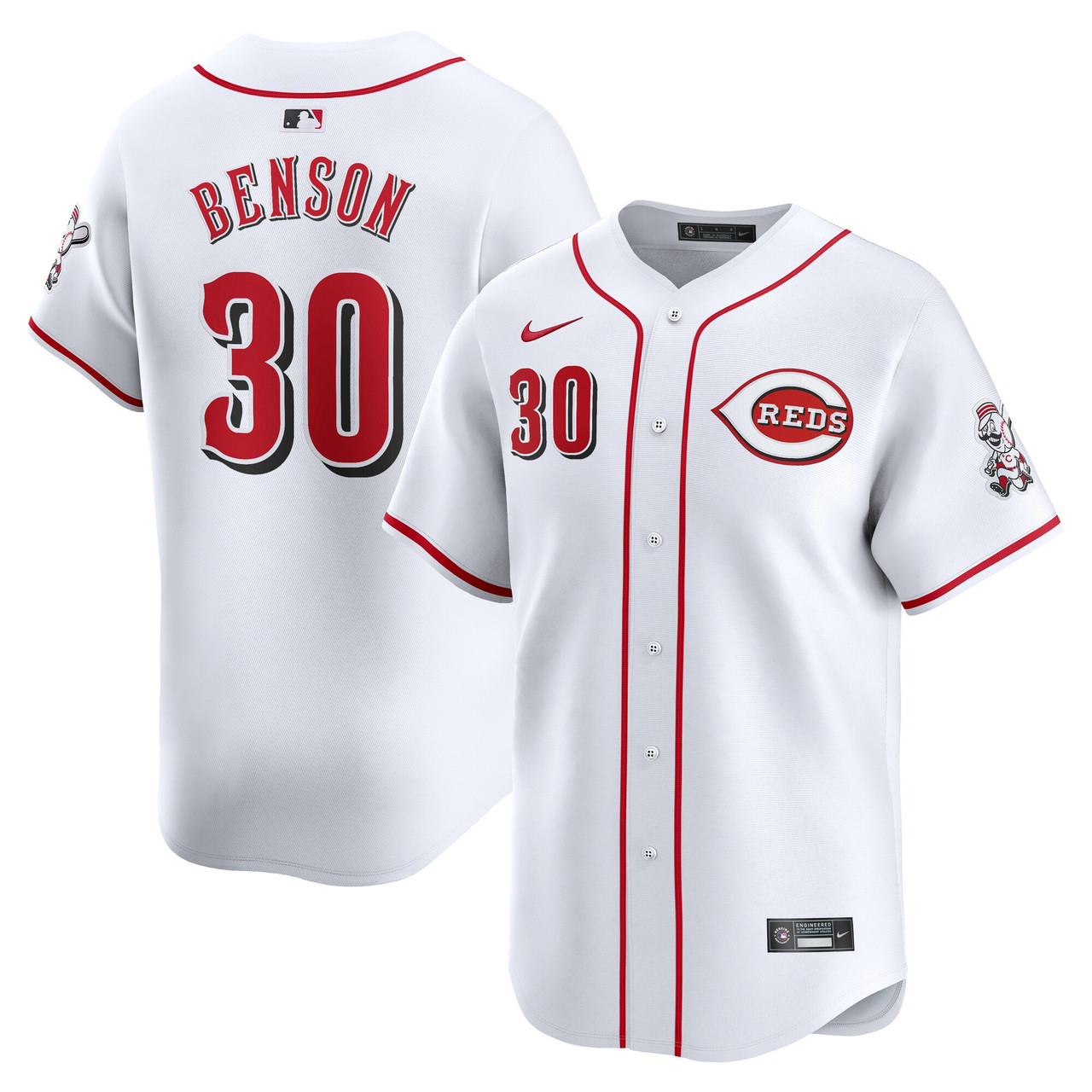 Will Benson #30 Cincinnati Reds Home Limited Player Jersey - White